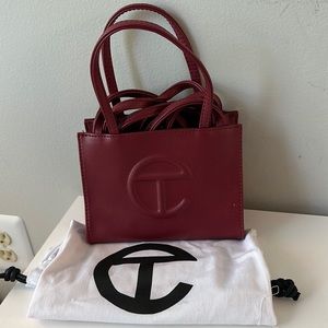 New Telfar small shopping bag oxblood color